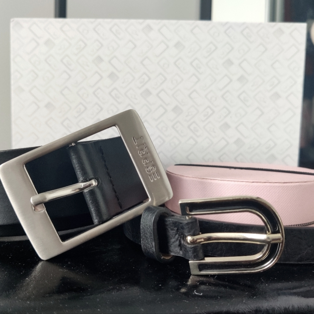 Nwot Esprit waist leather belt + bonus f21 waist thin belt
